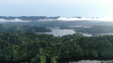 Milford Ses ve Kuşkulu Ses 'in Dağları ve Fiyortları, Yeni Zelanda. Bengoh Vadisi, Sarawak.