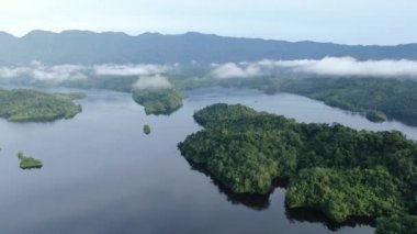 Milford Ses ve Kuşkulu Ses 'in Dağları ve Fiyortları, Yeni Zelanda. Bengoh Vadisi, Sarawak.