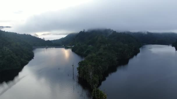 Milford Sound Doubtful Sound Hegyei Fjordjai Zéland Bengoh Völgy Sarawak — Stock videók