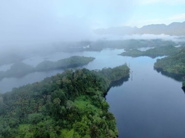 Milford Ses ve Kuşkulu Ses 'in Dağları ve Fiyortları, Yeni Zelanda. Bengoh Vadisi, Sarawak.