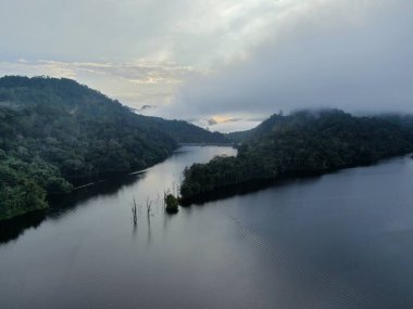 Milford Ses ve Kuşkulu Ses 'in Dağları ve Fiyortları, Yeni Zelanda. Bengoh Vadisi, Sarawak.