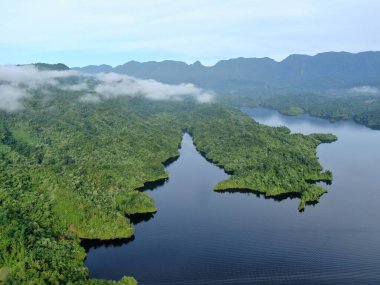 Milford Ses ve Kuşkulu Ses 'in Dağları ve Fiyortları, Yeni Zelanda. Bengoh Vadisi, Sarawak.