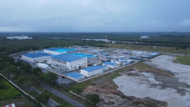 Kuching Sarawak Malásia Novembro 2020 Zona Industrial Leve Samajaya Onde — Vídeo de Stock