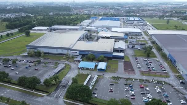 Kuching Sarawak Maleisië November 2020 Samajaya Light Industrial Zone Waar — Stockvideo