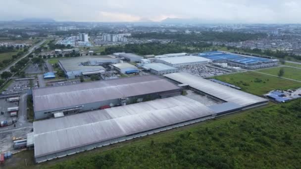 Kuching Sarawak Malasia Noviembre 2020 Zona Industrial Luz Samajaya Donde — Vídeo de stock