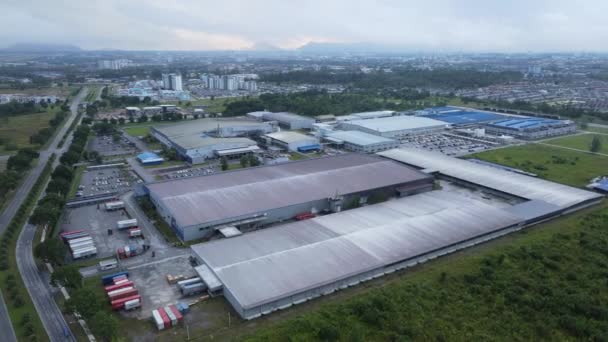 Kuching Sarawak Malasia Noviembre 2020 Zona Industrial Luz Samajaya Donde — Vídeos de Stock