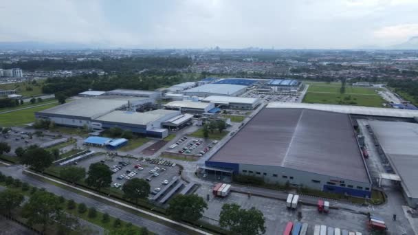 Kuching Sarawak Malezja Listopada 2020 Strefa Przemysłowa Samajaya Której Znajdują — Wideo stockowe