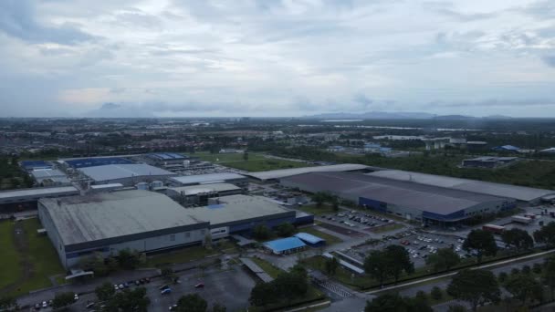 Kuching Sarawak Malásia Novembro 2020 Zona Industrial Leve Samajaya Onde — Vídeo de Stock