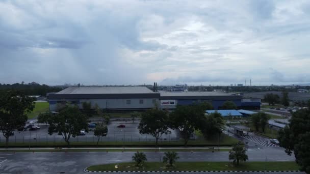 Kuching Sarawak Maleisië November 2020 Samajaya Light Industrial Zone Waar — Stockvideo