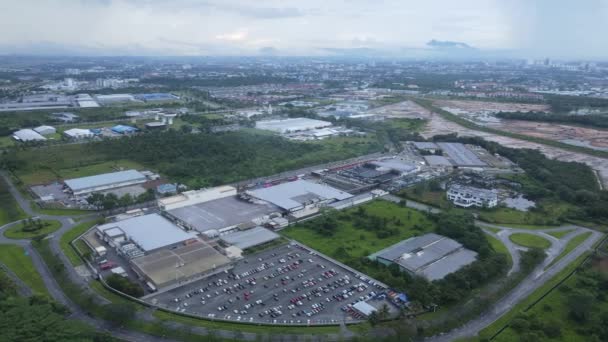 Kuching Sarawak Malásia Novembro 2020 Zona Industrial Leve Samajaya Onde — Vídeo de Stock