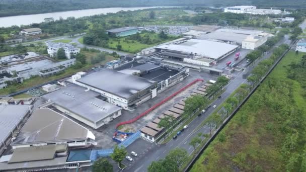 Kuching Sarawak Malásia Novembro 2020 Zona Industrial Leve Samajaya Onde — Vídeo de Stock