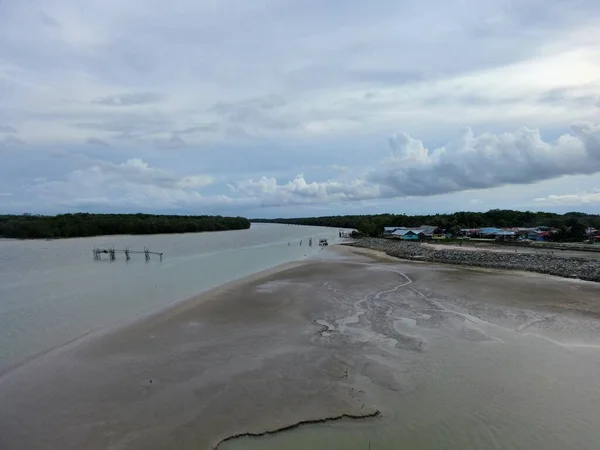 Buntal Sarawak Malaisie Décembre 2020 Magnifique Village Pêcheurs Buntal Sarawak — Photo