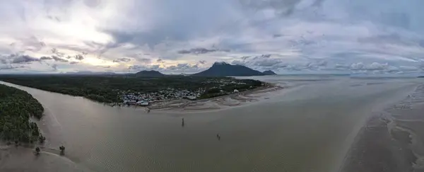 Buntal Sarawak Malaysia December 2020 Beautiful Fishing Village Buntal Sarawak — 스톡 사진