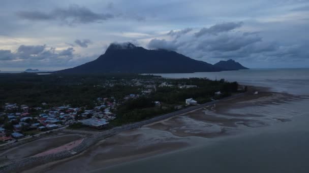 Buntal Sarawak Malajsie Prosince 2020 Krásná Rybářská Vesnice Buntal Sarawaku — Stock video