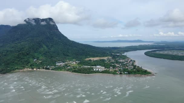 Buntal Sarawak Malaysia December 2020 Όμορφο Ψαροχώρι Buntal Στο Sarawak — Αρχείο Βίντεο