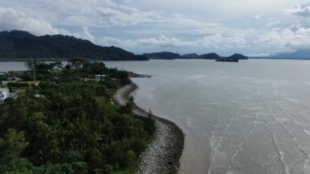 Buntal Sarawak Malaisie Décembre 2020 Magnifique Village Pêcheurs Buntal Sarawak — Video