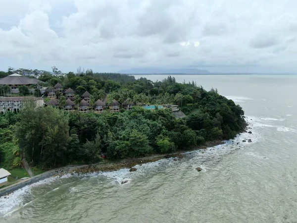 Santubong Sarawak Malaysia Desember 2020 Creative Aerial Shots Santubong Damai — Stok Foto