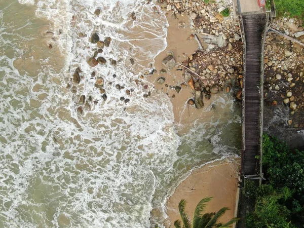 Santubong Sarawak Malasia Diciembre 2020 Fotografías Aéreas Creativas Las Playas —  Fotos de Stock