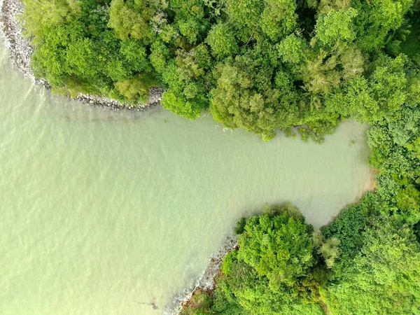 Santubong Sarawak Malaysia December 2020 Creative Aerial Shots Santubong Mamai — 스톡 사진