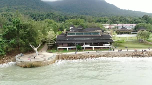 Photographies Aériennes Créatives Des Plages Santubong Damai Sarawak Malaisie Bord — Video