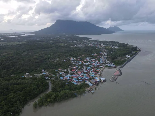 Santubong Sarawak Malaysia December 2020 Creative Aerial Shots Santubong Mamai — 스톡 사진