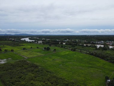 Sematan Sahili ve Sarawak ve Borneo Adası 'nın en güney kısmının kıyı şeridi.