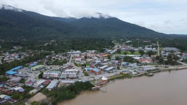 Plage Sematan Littoral Partie Méridionale Sarawak Île Bornéo — Video