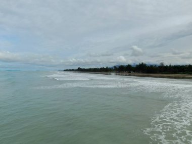 Sematan Sahili ve Sarawak ve Borneo Adası 'nın en güney kısmının kıyı şeridi.