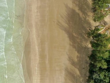 Sematan Sahili ve Sarawak ve Borneo Adası 'nın en güney kısmının kıyı şeridi.