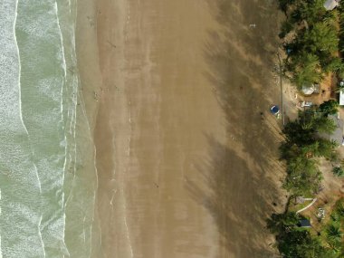 Sematan Sahili ve Sarawak ve Borneo Adası 'nın en güney kısmının kıyı şeridi.
