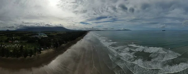 Sematan Beach Coastline Most Southern Part Sarawak Borneo Island — Stock Photo, Image