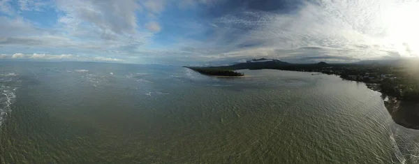 Sematan Beach Coastline Most Southern Part Sarawak Borneo Island — Stock Photo, Image