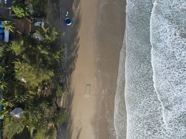 Sematan Sahili ve Sarawak ve Borneo Adası 'nın en güney kısmının kıyı şeridi.