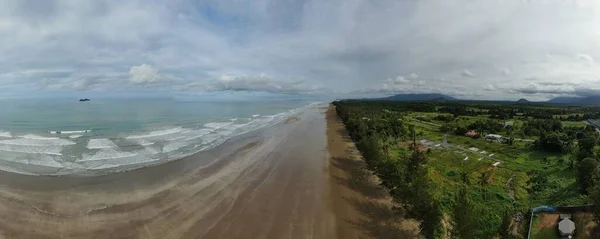 Playa Sematán Costa Parte Más Meridional Sarawak Isla Borneo — Foto de Stock