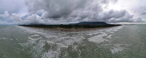 Playa Sematán Costa Parte Más Meridional Sarawak Isla Borneo — Foto de Stock