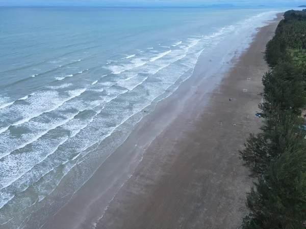 Playa Sematán Costa Parte Más Meridional Sarawak Isla Borneo — Foto de Stock