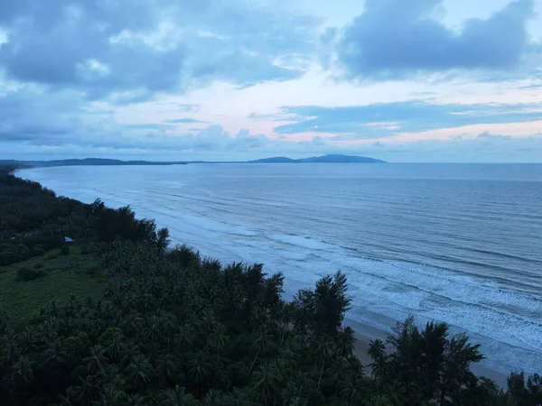 Playa Sematán Costa Parte Más Meridional Sarawak Isla Borneo —  Fotos de Stock