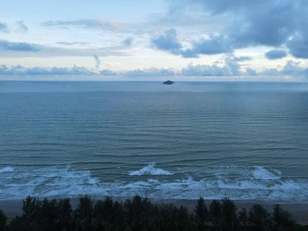 Playa Sematán Costa Parte Más Meridional Sarawak Isla Borneo —  Fotos de Stock