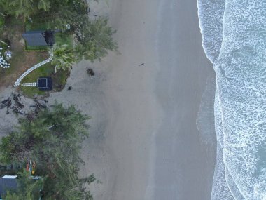 Sematan Sahili ve Sarawak ve Borneo Adası 'nın en güney kısmının kıyı şeridi.