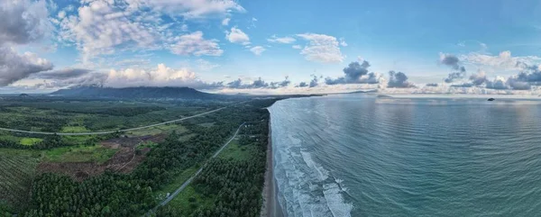 Spiaggia Sematan Costa Della Parte Più Meridionale Del Sarawak Dell — Foto Stock