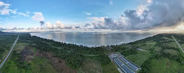 Plaża Sematan Wybrzeże Najbardziej Południowej Części Sarawak Wyspy Borneo — Zdjęcie stockowe