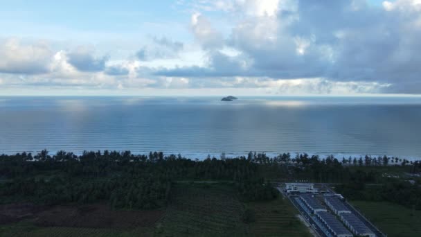 Plaża Sematan Wybrzeże Najbardziej Południowej Części Sarawak Wyspy Borneo — Wideo stockowe