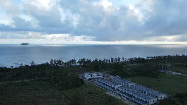 Plaża Sematan Wybrzeże Najbardziej Południowej Części Sarawak Wyspy Borneo — Wideo stockowe