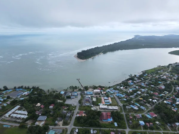 stock image The Sematan Beach and Coastline of the most southern part of Sarawak and Borneo Island