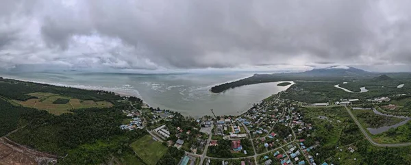 Spiaggia Sematan Costa Della Parte Più Meridionale Del Sarawak Dell — Foto Stock