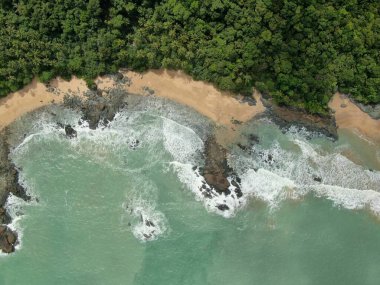 Telok / Teluk Melano Sahil ve Plajı Sarawak ve Borneo Adası 'nın Tanjung Datu bölgesinin en güney ucunda.