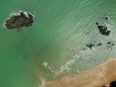 Telok / Teluk Melano Sahil ve Plajı Sarawak ve Borneo Adası 'nın Tanjung Datu bölgesinin en güney ucunda.