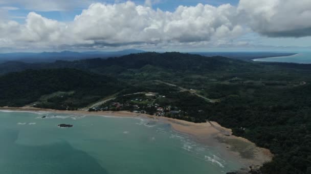 Telok Teluk Melano Sahil Plajı Sarawak Borneo Adası Nın Tanjung — Stok video