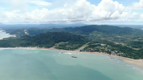 Telok Teluk Melano Sahil Plajı Sarawak Borneo Adası Nın Tanjung — Stok video