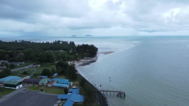 Telok Teluk Melano Sahil Plajı Sarawak Borneo Adası Nın Tanjung — Stok video